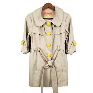 NEW! Cynthia Steffe Crop Trench Coat- 6